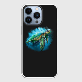 Чехол для iPhone 13 Pro с принтом Морская черепаха в Новосибирске,  |  | animal | blooded | bottom | cold | current | depth | fins | liver | long | mammal | migration | ocean | sea | shell | water | вода | глубина | дно | долгожитель | животное | миграция | млекопитающее | море | океан | панцирь | плавники | течение | холоднок