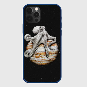 Чехол для iPhone 12 Pro с принтом Planetary Octopus в Новосибирске, силикон | область печати: задняя сторона чехла, без боковых панелей | galaxy | jupiter | octopus | planet | space | stars | stellar | sun | system | галактика | звездная | звезды | космос | осьминог | планета | система | солнце | юпитер