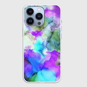 Чехол для iPhone 13 Pro с принтом Акварельная краска в Новосибирске,  |  | abstract | art | casual | gradient | summer | texture | watercolor | абстракция | акварель | брызги красок | градиент | краски | лето | повседневный стиль | пятна | разводы красок | разноцветные разводы | текстура | узор