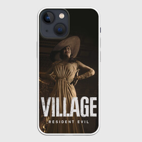 Чехол для iPhone 13 mini с принтом RESIDENT EVIL VILLAGE в Новосибирске,  |  | resident evil | resident evil 8 village | village | вампиры | димитреску | леди | резидент | эвил