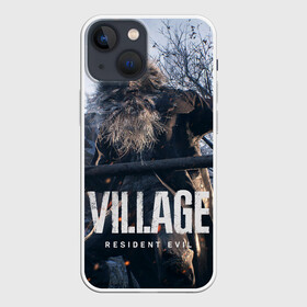 Чехол для iPhone 13 mini с принтом RESIDENT EVIL VILLAGE в Новосибирске,  |  | Тематика изображения на принте: resident evil | resident evil 8 village | village | вампиры | димитреску | леди | резидент | эвил