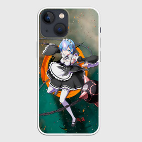 Чехол для iPhone 13 mini с принтом Rem в Новосибирске,  |  | anime | re zero | rem | аниме | анимэ | жизнь с нуля | рем