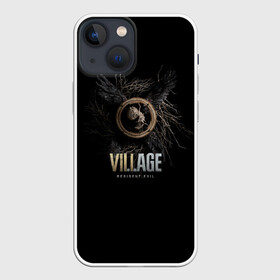 Чехол для iPhone 13 mini с принтом Resident Evil Village в Новосибирске,  |  | biohazard | lady dumitrescu | re 8 | re village | resident evil | stars | umbrella | vampire | vii | village | амбрелла | вампир | диметреску | димитреску | зомби | корпорация амбрелла | обитель зла | обитель зла деревня | резидент | резиден