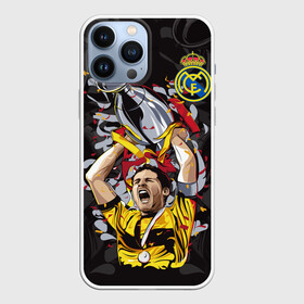 Чехол для iPhone 13 Pro Max с принтом Икер Касильяс в Новосибирске,  |  | fc real madrid | iker casillas | вратарь | икер касильяс | испанский | фк реал мадрид | футболист