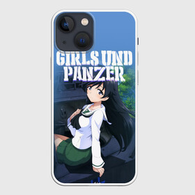 Чехол для iPhone 13 mini с принтом Girls und Panzer в Новосибирске,  |  | Тематика изображения на принте: darjeeling | girls und panzer | girls und panzer правда | дарджилинг | девочки и танки | девушки и танки | катюша | нисидзуми михо | правда | танки