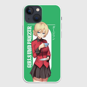 Чехол для iPhone 13 mini с принтом Darjeeling в Новосибирске,  |  | darjeeling | girls und panzer | girls und panzer правда | дарджилинг | девочки и танки | девушки и танки | катюша | нисидзуми михо | правда | танки