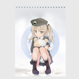 Скетчбук с принтом Girls und Panzer в Новосибирске, 100% бумага
 | 48 листов, плотность листов — 100 г/м2, плотность картонной обложки — 250 г/м2. Листы скреплены сверху удобной пружинной спиралью | Тематика изображения на принте: darjeeling | girls und panzer | girls und panzer правда | дарджилинг | девочки и танки | девушки и танки | катюша | нисидзуми михо | правда | танки