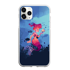 Чехол для iPhone 11 Pro матовый с принтом Mermaid Русалочка (Z) в Новосибирске, Силикон |  | Тематика изображения на принте: mermaid | naiad | nymph | rusalka | ведява | водяница | восточнославянская мифология | дух | лесовица | мифология | морская дева | нимфа | русал | русалии | русалка | русалочка | ундина | фараонка