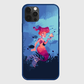 Чехол для iPhone 12 Pro с принтом Mermaid Русалочка (Z) в Новосибирске, силикон | область печати: задняя сторона чехла, без боковых панелей | mermaid | naiad | nymph | rusalka | ведява | водяница | восточнославянская мифология | дух | лесовица | мифология | морская дева | нимфа | русал | русалии | русалка | русалочка | ундина | фараонка