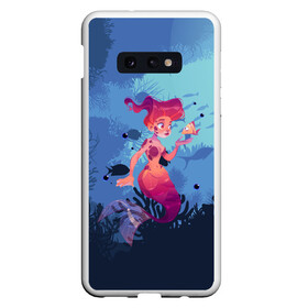 Чехол для Samsung S10E с принтом Mermaid Русалочка (Z) в Новосибирске, Силикон | Область печати: задняя сторона чехла, без боковых панелей | mermaid | naiad | nymph | rusalka | ведява | водяница | восточнославянская мифология | дух | лесовица | мифология | морская дева | нимфа | русал | русалии | русалка | русалочка | ундина | фараонка