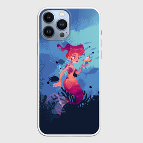 Чехол для iPhone 13 Pro Max с принтом Mermaid | Русалочка (Z) в Новосибирске,  |  | mermaid | naiad | nymph | rusalka | ведява | водяница | восточнославянская мифология | дух | лесовица | мифология | морская дева | нимфа | русал | русалии | русалка | русалочка | ундина | фараонка