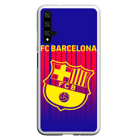 Чехол для Honor 20 с принтом FC BARCELONA ФК БАРСЕЛОНА в Новосибирске, Силикон | Область печати: задняя сторона чехла, без боковых панелей | barca | fc barcelona | football | sport | uefa | английская премьер лига. | барса | лига финал | матч | спорт | уефа | финал | фк барселона | футбол