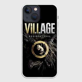 Чехол для iPhone 13 mini с принтом Resident Evil: Village в Новосибирске,  |  | resident evil village | деревня | игры | итан уинтерс | крылья | обитиель зла | перья | ужасы