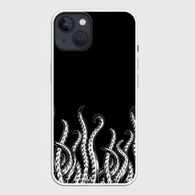 Чехол для iPhone 13 с принтом Octopus Щупальца в Новосибирске,  |  | animal | beast | kraken | ocean | octopus | sea | ship | water | вода | животные | звери | корабль | кракен | море | океан | осьминог | рыбы | чб | щупальца