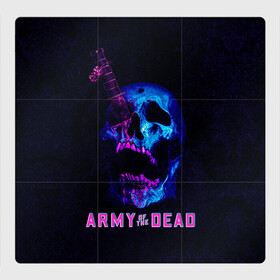 Магнитный плакат 3Х3 с принтом Армия мертвецов череп и кинжал в Новосибирске, Полимерный материал с магнитным слоем | 9 деталей размером 9*9 см | Тематика изображения на принте: army of the dead | money | neon | netflix | star | walking dead | zombie | актер | алмазы | армия мертвецов | деньги | доллары | дракс | дэйв батиста | звезда | зомби | казино | кости | кровь | лас вегас | монеты | неон | нетфликс