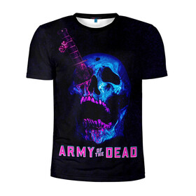 Мужская футболка 3D спортивная с принтом Армия мертвецов череп и кинжал в Новосибирске, 100% полиэстер с улучшенными характеристиками | приталенный силуэт, круглая горловина, широкие плечи, сужается к линии бедра | army of the dead | money | neon | netflix | star | walking dead | zombie | актер | алмазы | армия мертвецов | деньги | доллары | дракс | дэйв батиста | звезда | зомби | казино | кости | кровь | лас вегас | монеты | неон | нетфликс