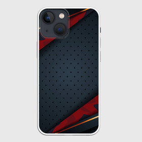 Чехол для iPhone 13 mini с принтом 3D Dark red  black в Новосибирске,  |  | 3d | 3д | sport | абстракция | линии | паттерн | соты | спортивный стиль | текстуры