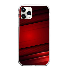 Чехол для iPhone 11 Pro матовый с принтом 3D red Абстрактные линии в Новосибирске, Силикон |  | 3d | 3д | sport | абстракция | линии | паттерн | соты | спортивный стиль | текстуры