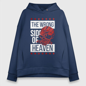 Женское худи Oversize хлопок с принтом The wrong side of hell в Новосибирске, френч-терри — 70% хлопок, 30% полиэстер. Мягкий теплый начес внутри —100% хлопок | боковые карманы, эластичные манжеты и нижняя кромка, капюшон на магнитной кнопке | Тематика изображения на принте: 5fdp | ffdp | five finger death punch | metal | music | rock | альтернатива | группы | метал | музыка | музыкальная группа | рок | рок музыка | хеви метал