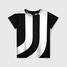 Детская футболка 3D с принтом Juventus | J (2021/22) в Новосибирске, 100% гипоаллергенный полиэфир | прямой крой, круглый вырез горловины, длина до линии бедер, чуть спущенное плечо, ткань немного тянется | 0x000000123 | juve | juventus | ronaldo | криштьяно | роналдо | юве | ювентус