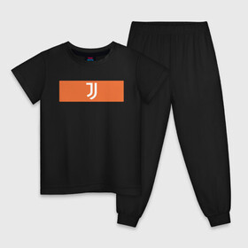 Детская пижама хлопок с принтом Juventus | Tee Cut & Sew (2021 в Новосибирске, 100% хлопок |  брюки и футболка прямого кроя, без карманов, на брюках мягкая резинка на поясе и по низу штанин
 | Тематика изображения на принте: 0x000000123 | juve | juventus | ronaldo | криштьяно | роналдо | юве | ювентус