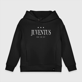 Детское худи Oversize хлопок с принтом Juventus | Tee est.1897 (2021/ в Новосибирске, френч-терри — 70% хлопок, 30% полиэстер. Мягкий теплый начес внутри —100% хлопок | боковые карманы, эластичные манжеты и нижняя кромка, капюшон на магнитной кнопке | Тематика изображения на принте: 0x000000123 | juve | juventus | ronaldo | криштьяно | роналдо | юве | ювентус