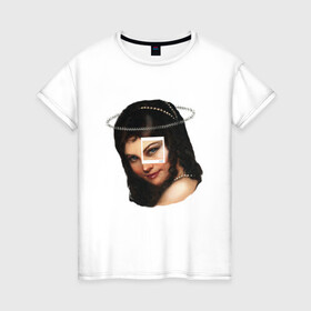 Женская футболка хлопок с принтом Adorable Art в Новосибирске, 100% хлопок | прямой крой, круглый вырез горловины, длина до линии бедер, слегка спущенное плечо | art | девушка | искусство