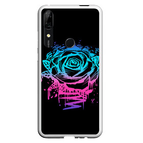 Чехол для Honor P Smart Z с принтом Неоновая Роза Neon Rose в Новосибирске, Силикон | Область печати: задняя сторона чехла, без боковых панелей | flower | flowers | green | nature | neon | pattern | red | rose | roses | spring | summer | весна | зеленый | краски | красная | лето | листва | листья | неон | неоновая | паттерн | природа | роза | розы | узор | фауна | флора | цветок | цветы