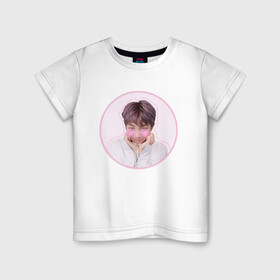 Детская футболка хлопок с принтом Sweet Namjoon в Новосибирске, 100% хлопок | круглый вырез горловины, полуприлегающий силуэт, длина до линии бедер | bts | pop | битиэс | бтс | ви | джей хоуп | джонгук | корейцы | музыка | поп | попса | рм | чимин | чин сюги