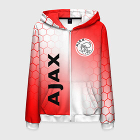 Мужская толстовка 3D на молнии с принтом FC AJAX AMSTERDAM / ФК АЯКС в Новосибирске, 100% полиэстер | длина до линии бедра, манжеты и пояс оформлены мягкой тканевой резинкой, двухслойный капюшон со шнурком для регулировки, спереди молния, по бокам два кармана | ajax amsterdam | fifa | football | football club. | sport | uefa | английская премьер лига | аякс амстердам | лига финал | матч | спорт | уефа | финал | фифа | футбол | футбольный клуб