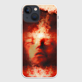 Чехол для iPhone 13 mini с принтом Озарение в Новосибирске,  |  | иллюстрация | картина | красная | молодежная | портрет | со смыслом | стиль