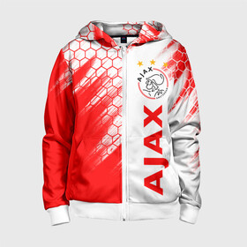 Детская толстовка 3D на молнии с принтом FC AJAX AMSTERDAM / ФК АЯКС в Новосибирске, 100% полиэстер |  манжеты и пояс оформлены широкой мягкой резинкой, двухслойный капюшон со шнурком для регулировки, спереди карманы и застежка-молния
 | ajax amsterdam | fifa | football | football club. | sport | uefa | английская премьер лига | аякс амстердам | лига финал | матч | спорт | уефа | финал | фифа | футбол | футбольный клуб