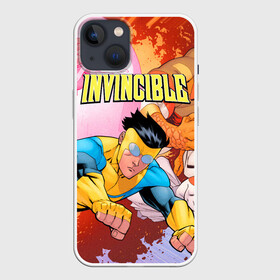 Чехол для iPhone 13 с принтом Неуязвимый (Invincible) в Новосибирске,  |  | damien darkblood | invincible | дэмиен даркблад | мультсериал | непобедимый | неуязвимый