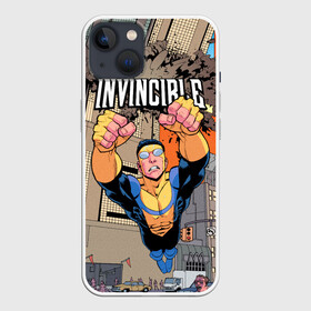 Чехол для iPhone 13 с принтом Неуязвимый (Invincible) в Новосибирске,  |  | damien darkblood | invincible | дэмиен даркблад | мультсериал | непобедимый | неуязвимый