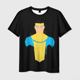 Мужская футболка 3D с принтом Неуязвимый Марк Грейсон в Новосибирске, 100% полиэфир | прямой крой, круглый вырез горловины, длина до линии бедер | allen | atom | debbie | eve | girl | grayson | immortal | invincible | man | mark | monster | nolan | omni | атом | атомная | вильтрум | вильтрумит | воительница | грейсон | дебби | ева | костюм | марк | монстр | мэн | неуязвимый |