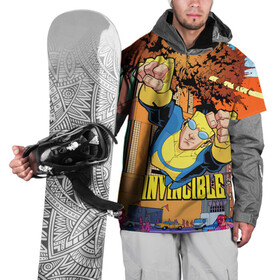 Накидка на куртку 3D с принтом Неуязвимый (Invincible) в Новосибирске, 100% полиэстер |  | Тематика изображения на принте: damien darkblood | invincible | дэмиен даркблад | мультсериал | непобедимый | неуязвимый