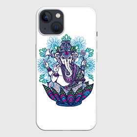 Чехол для iPhone 13 с принтом Будда слон в Новосибирске,  |  | будда | будды | буды | медитация | мир | радужные | руки | слон | слон будды | слоны | спокойствие | топор | туристам | хипи | хобот | хоппи | цветы