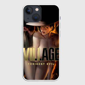 Чехол для iPhone 13 mini с принтом Resident Evil Village в Новосибирске,  |  | resident evil village | survival horror | деревня | компьютерная игра | леди альсина димитреску | обитель зла | ужас выживания