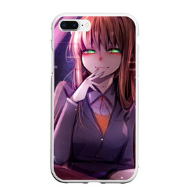 Чехол для iPhone 7Plus/8 Plus матовый с принтом Monika Doki Doki в Новосибирске, Силикон | Область печати: задняя сторона чехла, без боковых панелей | club | doki doki | literature | monika | novel | доки доки | клуб | литературный | моника | роман