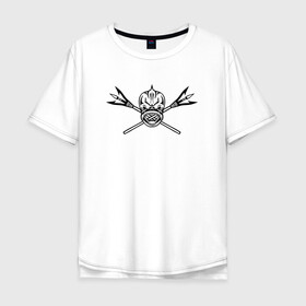 Мужская футболка хлопок Oversize с принтом Пиранья в Новосибирске, 100% хлопок | свободный крой, круглый ворот, “спинка” длиннее передней части | Тематика изображения на принте: fish | piranha | живность | морская | пиранья | рыба | тату | татуировка | черная
