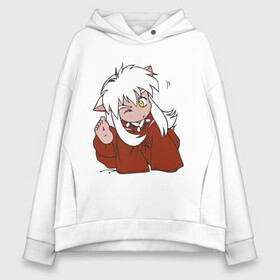 Женское худи Oversize хлопок с принтом Chibi Inuyasha в Новосибирске, френч-терри — 70% хлопок, 30% полиэстер. Мягкий теплый начес внутри —100% хлопок | боковые карманы, эластичные манжеты и нижняя кромка, капюшон на магнитной кнопке | anime | chibi | inuyasha | kitsune | youkai | аниме | ёкай | инуяша | кицуне | чиби