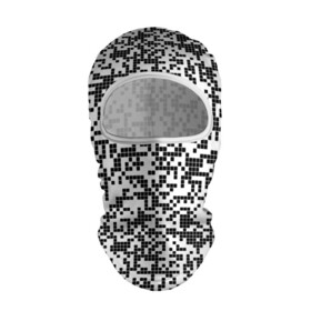 Балаклава 3D с принтом Пиксельный Узор в Новосибирске, 100% полиэстер, ткань с особыми свойствами — Activecool | плотность 150–180 г/м2; хорошо тянется, но при этом сохраняет форму. Закрывает шею, вокруг отверстия для глаз кайма. Единый размер | Тематика изображения на принте: blackwhite | pixels | пиксели | узор | чернобелый