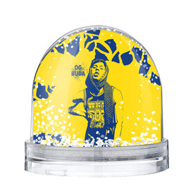 Игрушка Снежный шар с принтом OG Buda в Новосибирске, Пластик | Изображение внутри шара печатается на глянцевой фотобумаге с двух сторон | og buda | rap | буда | григорий ляхов | музыка | ог буда | певец | русский рэп | рэп | рэпер