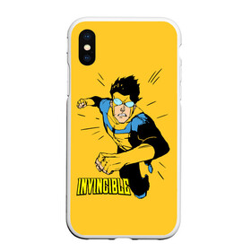 Чехол для iPhone XS Max матовый с принтом Неуязвимый Invincible в Новосибирске, Силикон | Область печати: задняя сторона чехла, без боковых панелей | boy | cartoon | damien darkblood | hero | invincible | superhero | герой | марк грейсон | мультик | мультсериал | непобедимый | неуязвимый | персонаж | супергерой