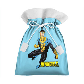 Подарочный 3D мешок с принтом Invincible Неуязвимый в Новосибирске, 100% полиэстер | Размер: 29*39 см | boy | cartoon | damien darkblood | hero | invincible | superhero | герой | марк грейсон | мультик | мультсериал | непобедимый | неуязвимый | персонаж | супергерой