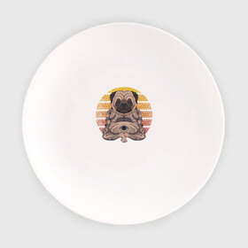 Тарелка с принтом Авторитетный мопс в Новосибирске, фарфор | диаметр - 210 мм
диаметр для нанесения принта - 120 мм | dog | авторитет | медитация | мопс буддист | пес | солнце