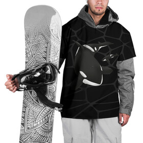 Накидка на куртку 3D с принтом Косатки в Новосибирске, 100% полиэстер |  | Тематика изображения на принте: whale | кит | косатка | косатки | морские