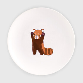 Тарелка с принтом Нападение милой панды в Новосибирске, фарфор | диаметр - 210 мм
диаметр для нанесения принта - 120 мм | арт | красная панда | красный медвежонок | медведь | медвежонок | панда | рисунок | рыжая панда