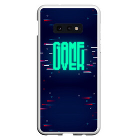 Чехол для Samsung S10E с принтом Game Over в Новосибирске, Силикон | Область печати: задняя сторона чехла, без боковых панелей | darknet | ddos | game | hack | hacker | hax | neon | over | watch dogs | атака | взлом | код | кто я | неон | программист | хакер | хакинг