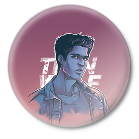 Значок с принтом Teen Wolf Scott McCall в Новосибирске,  металл | круглая форма, металлическая застежка в виде булавки | Тематика изображения на принте: alpha | beta | derek | derek hale | omega | scott | scott mccall | serial | stiles | stiles stilinski | teen wolf | wolf | бета | волк | волки | волчонок | дерек | дерек хейл | оборотень | оборотни | ольфа | омега | сериал | скотт | скотт макколл | стайлз